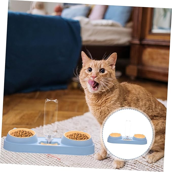 HANABASS Plastic Feeding Bowl Pet Feeding Device Cat and Dog Automatic Feeder and Drinker