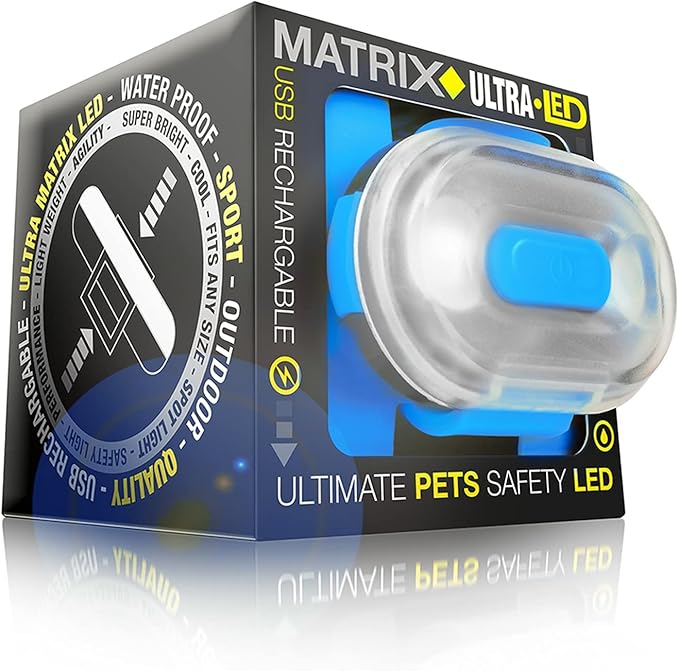 Max & Molly LED Dog Collar Light - USB Rechargeable Safety Light for Night Walking, Running, Hiking