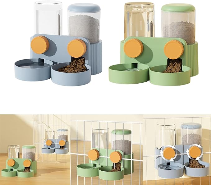 Water Feeder Water Dispenser Feeding Watering Cage Mount Feeder Automatic Food Feeder