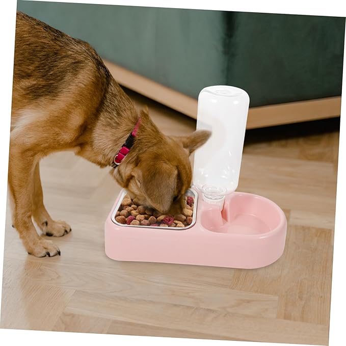 Mipcase Double Pet Water Feeder for Dogs and Cats Creative Automatic Water Dispenser Tool Safe and Smooth Design for Home and Pet Shops