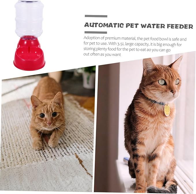 Automatic Pet Drinking Fountain with Capacity Design Easy to Clean Water Bowl for Dogs and Cats Durable Pink Drinking Water Basin