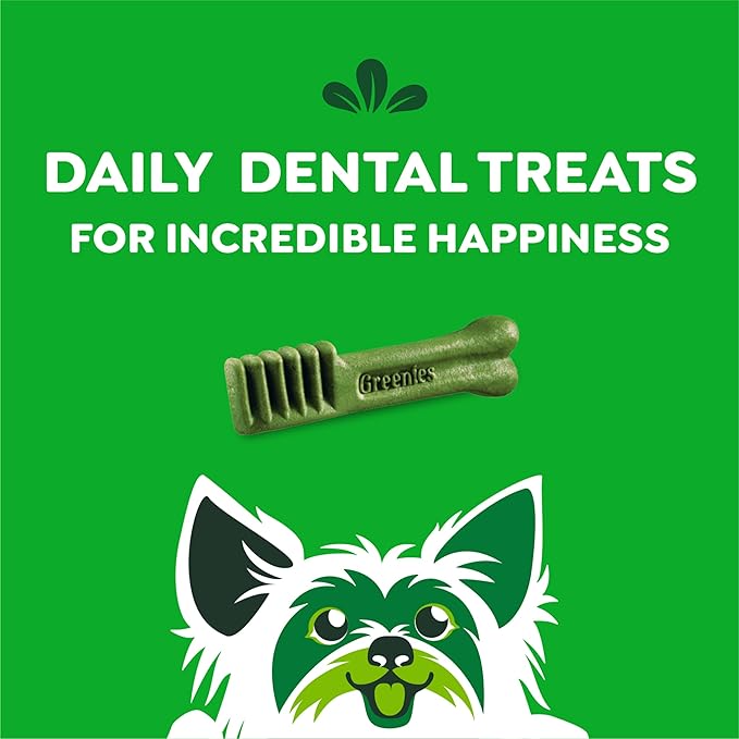 Greenies Veterinarian-Recommended Adult Natural Dental Dog Treats Petite Size, Original Flavor, (4) 30 ct Packs (120 Treats)