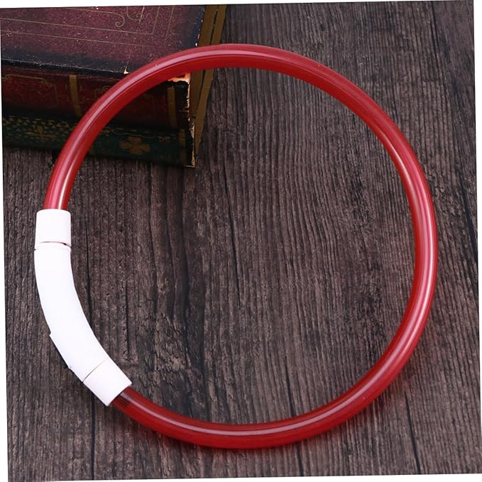 HANABASS Led Glowing Pet Dog Collar USB Rechargeable Dog -Saving Design for Night Visibility