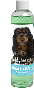 Healthy Breeds Dog Dental Care Water Additive for English Toy Spaniel - Helps Freshen Breath, Reduce Plaque & Control Tartar - Mint Flavor - 8 oz