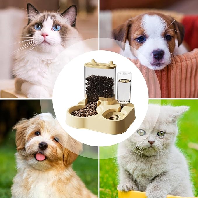 Automatic Dog Feeder – Large Capacity Pet Food Bowl, Programmable Cat Treat Dispenser | Durable Longtail Feeder Accessory for Dogs Cats Home Office Pet Care