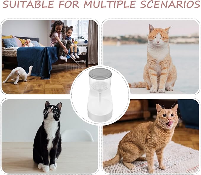 Automatic Pet Water Dispenser and Cat Feeder and Cats Gentle Easy to Use Non-Spill for Pet Hydration and Feeding