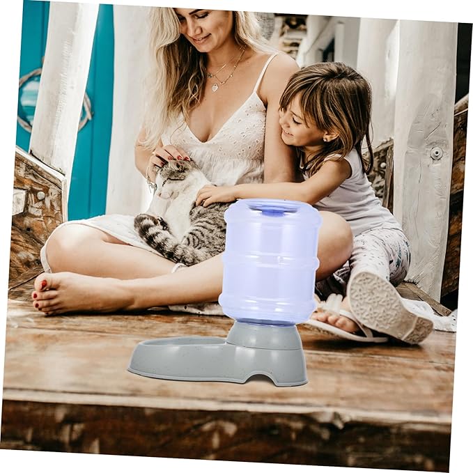 POPETPOP Automatic Cat Dog Water Dispenser Self-Filling Pet Watering Bowl Easy to Refill