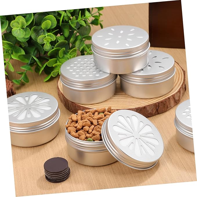 BESPORTBLE 1 Set Dog Scent Training Kit Metal Tins with Lids for Scent Work Nose Training and Agility Versatile Containers for All Skill Levels Easy to Use with Adhesive Pads