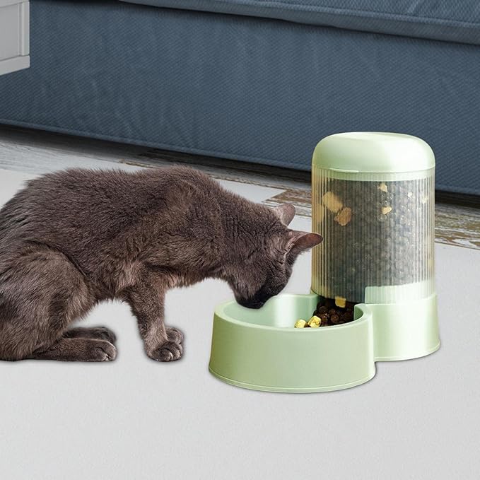 Food Dispenser Water Drinking Household Waterer Travel Supply Dish Puppy Automatic Pet Feeder for Small Medium Large Dog Cats Animals, Snack Feeder