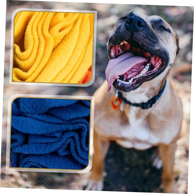 DECHOUS Dog Snuffle Mat Colorful Snuffle for Dogs Portable Foraging for Puppies Engaging Dog Food Hunting Activity Enhances Nose Work Skills Slows Down Eating