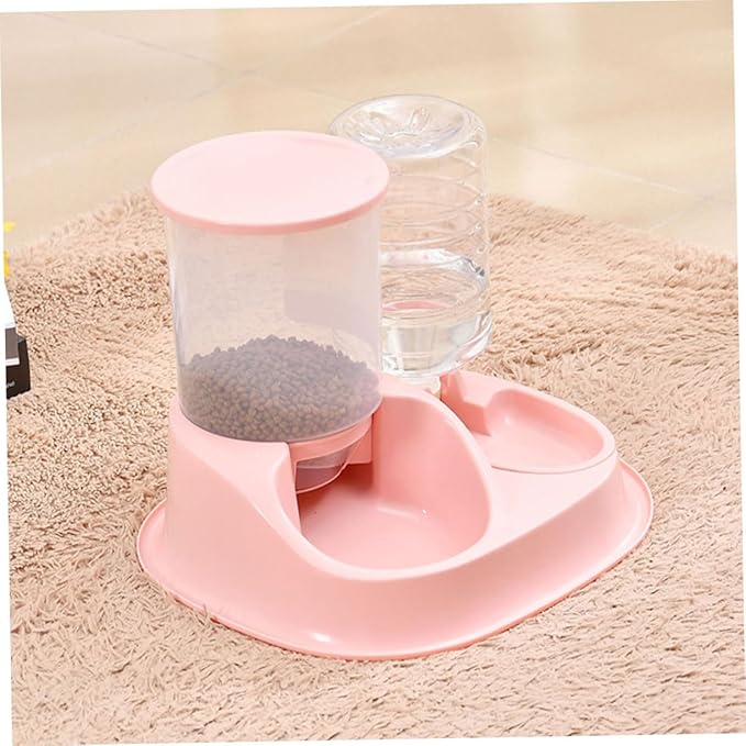 Happyyami Automatic Feeding and Drinking Bowl Large for Cats and Dogs Gravity Feeder Easy to Use and Maintain