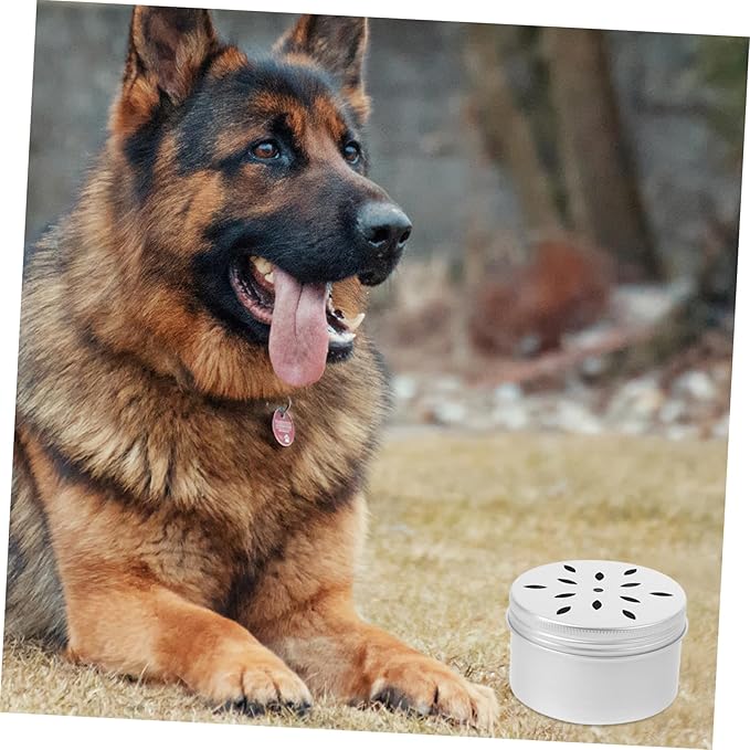 TEHAUX 10pcs Dog Scent Training Case Tins Lids for Nose Work Containers for Scent Detection and Odor Training for Dogs and Working Breeds