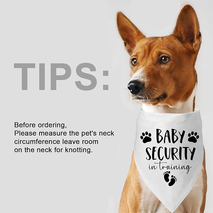 Big Sister&Baby Security in Training Dog Bandana, Dog Bandanas for Dogs Pet Accessories for Dogs Lovers Pregnancy Reveal Ideas, Soft Triangle Scarf for Small Medium Large Dogs (Big Brother Blue)