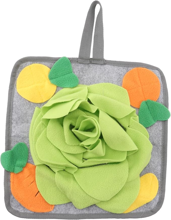 Rabbit Feeder Mat Snuffle Pad for Foraging Slow Feeding Intelligence Toy for Pet Rabbits