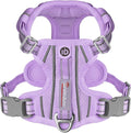 BARKBAY Dog Harness No Pull with ID Tag Pocket - Heavy Duty, Reflective, Easy Control for Large Dogs(Violet Purple,S)