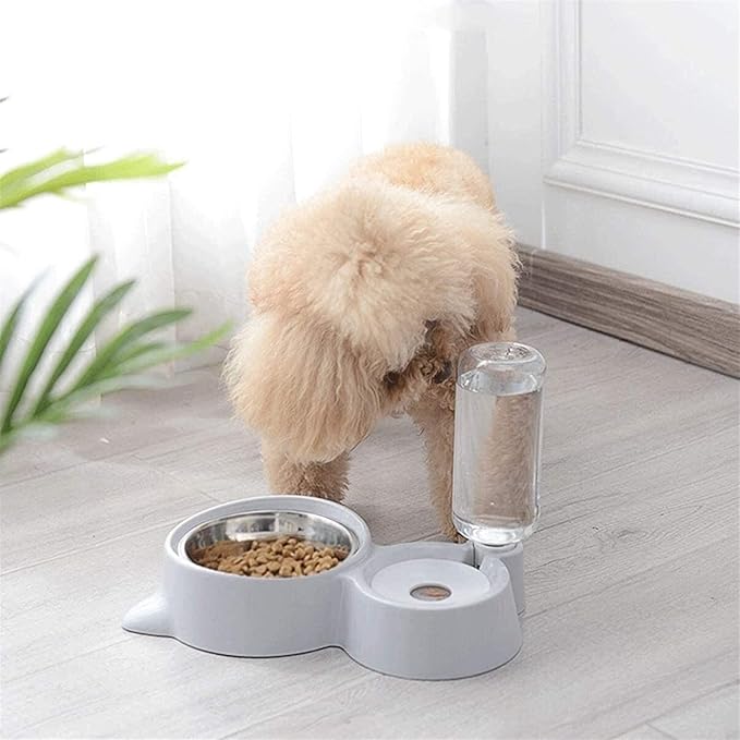 Pet Feeder and Water Food Dispenser Automatic for Dogs Cats Gravity Refill Easily Clean Self Feeding for Small Large Pets Puppy Kitten Rabbit Bunny