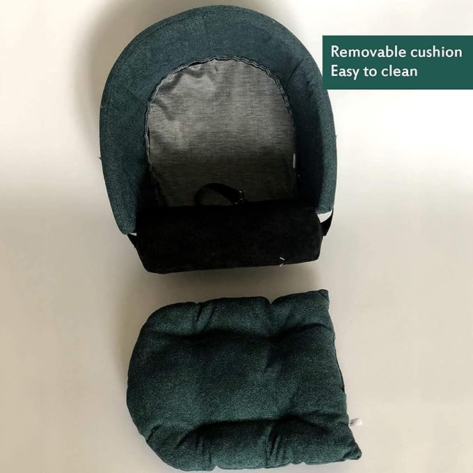 Dog Car Seat for Small Dogs Or Cats,Puppy Booster Seat Dog Travel Car Carrier Bed on The Armrest,Washable Pet Bed with Clip-On Safety Leash, Dog Car Safety Seats