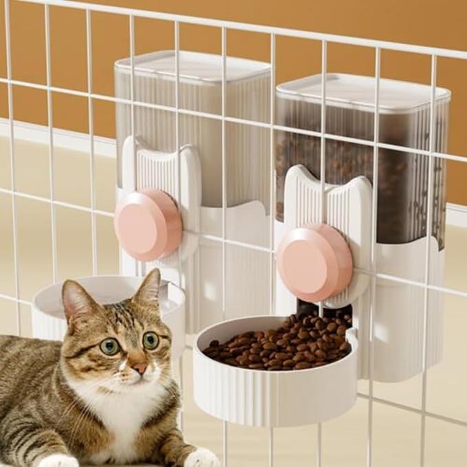 Jainchan® Pet Cat Dog Normal/Hanging Automatic Water Drinking/Food Dispenser Container Washable | Pet Food Container Dog Food Container | Dog Assecories | Gift for Dogs | Food 1 Litter