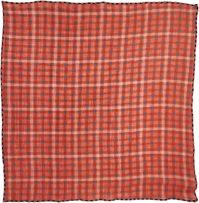 Double Layers Two Tones Dog Cotton Square Bandana Bibs Scarf Kerchief for Small Medium Dogs Boy or Girl - DCB03 O&B