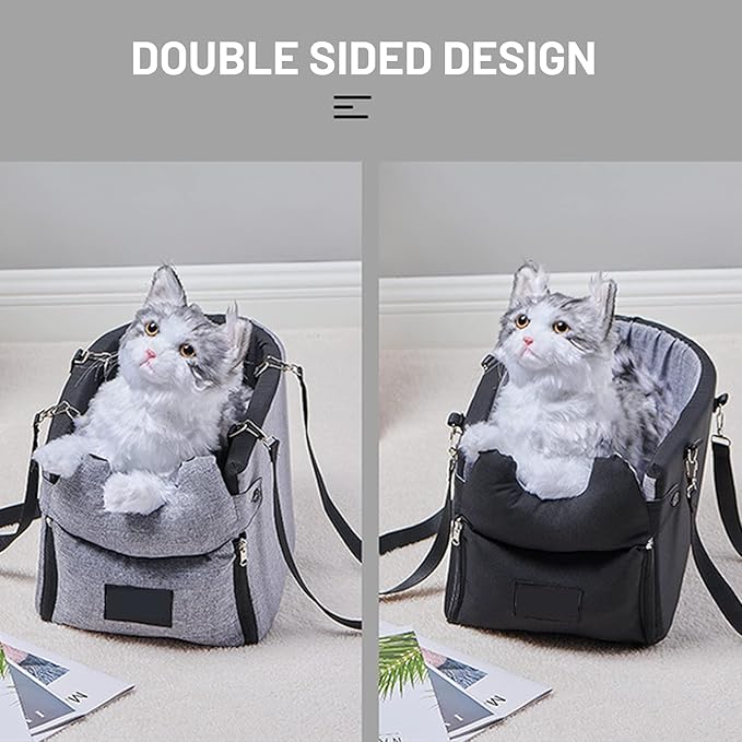 Dog Booster Car Seat Center Console Dog Cat Travel Seat for Small Dogs and Cat Up to 10 Lbs, Installed on The Armrest Box,Washable Travel Bags Carrier Bed Cage Safety Seat