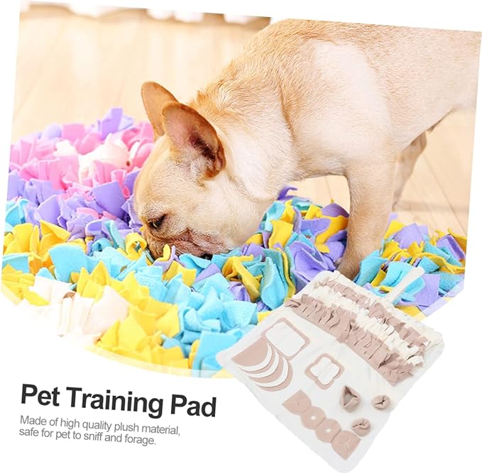 Happyyami PET Snuffle Mat for Dogs Washable Dog Feeding Mat Nose Work Training Pad Interactive Sturdy PET Activity Blanket