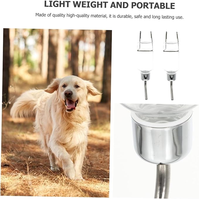 VICASKY 2Pcs Automatic Pet Water Dispenser Hanging Type Water Feeder for Cats Puppies and Dogs Capacity Leak Design Pet Supplies