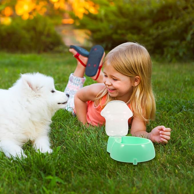 Kisangel 1set Automatic Pet Water Dispenser Plastic Drinking Bowl for Dogs Easy to Lightweight Suitable for Travel Pet Drinking Feeder