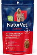 NaturVet Aller-911 Advanced Allergy Aid Formula Powder Plus Antioxidants for Dogs and Cats, 9 oz Powder, Made in The USA