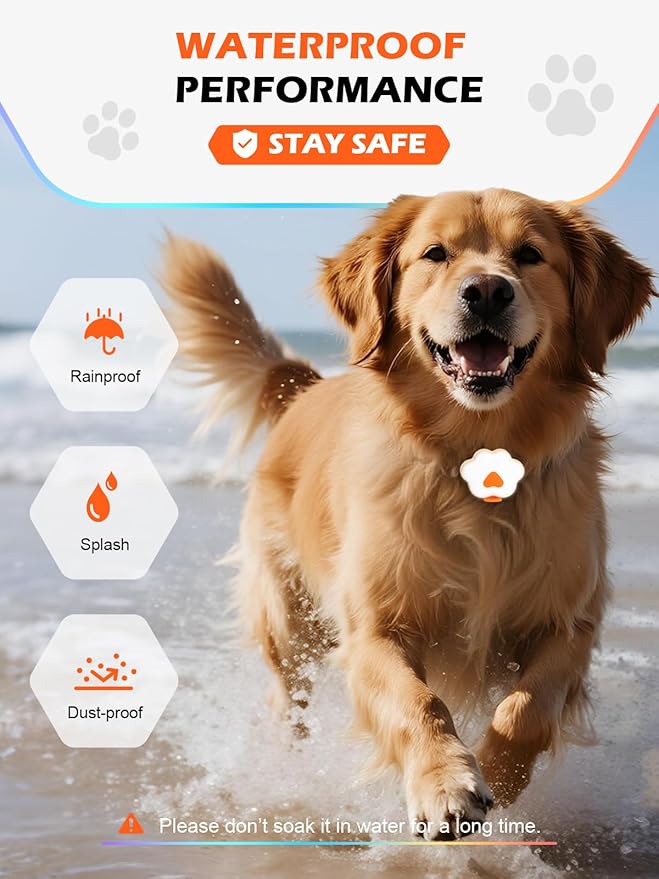 Lekereise Dog Lights for Night Walking, 6 Modes IPX5 Waterproof Dog Collar Lights Up Clip on, Rechargeable LED Pet Harness Collar Light Glow in The Dark Nighttime Camping Bike Accessories