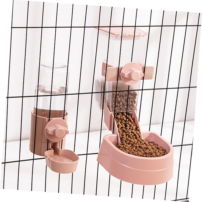 BESPORTBLE 1set Automatic Feeder Dispenser for Cats Pets Hanging Type Dog Cat Water Food Feeding Device Easy Installation Leak Design Convenient Pet Supply