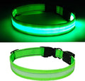 LED Dog Collar Light Up with 2025 Bright Beads & 300mAh Battery, Type-C Rechargeable Waterproof Dog Collar, 3 Flash Mode 15H for Night Safety, Adjustable Nylon Glow Collar for Small Medium Large Dogs