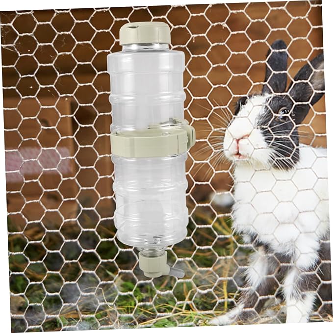 Garneck Cat Water Dispenser Pet Water Bottle Automatic Waterer for Dogs and Cats Hanging Feeder Leak