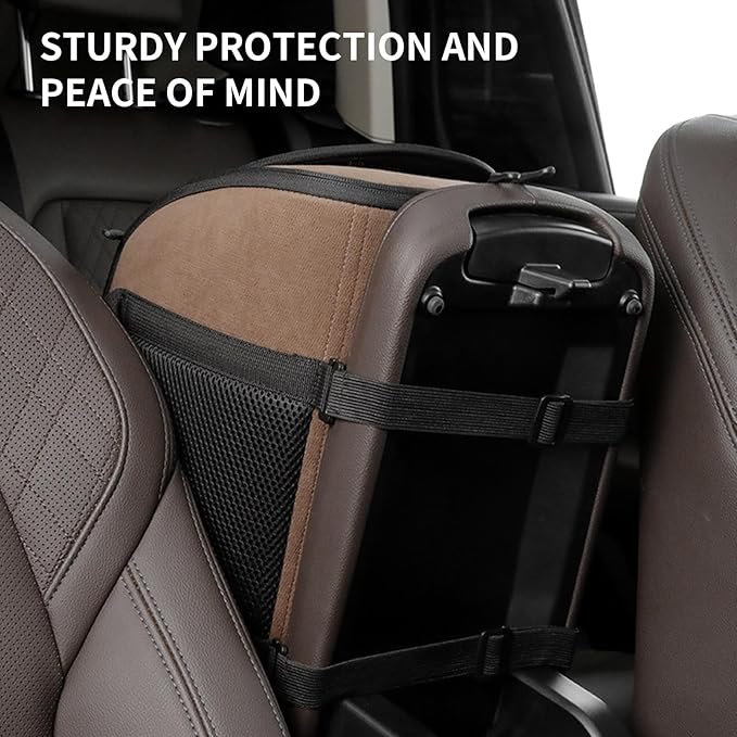 Puppy Car Booster Seat - Small DogsPet Seat, Puppy Car Seats - Pet Booster Seats, Soft Washable Travel Accessories | Secure Bed Safety Harness,