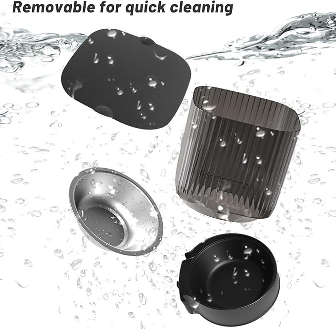 Automatic Cat Feeder, 5L Smart Pet Feeder Cat Dry Food Dispenser, Voice Interactive Dog Feeder with App Remote Video, Timed Feeding for Small Medium Dog Pets Puppy Kitten (Single