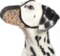Dog Muzzle for Large Dogs to Prevent Biting Chewing Barking Soft Air Mesh Muzzles Reflective Ajustable Full Coverage Dog Mouth Guard Cover for Grooming Scavenging Orange L