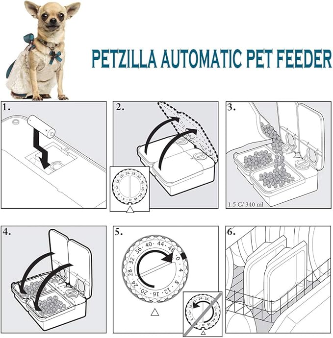 Automatic Cat Feeder, Food Dispenser for Cats and Dogs with Timer Programmable,Smartfeeder,Wet and Dry Food Auto Dispenser,1-2 Meals,Battery Operated, Keep Food Fresh