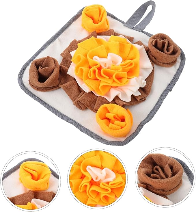 Interactive Small Pet Snuffle Mat Non Slip Foraging Pad for Rabbits Small Animals Durable Easy to Encourages Natural Foraging Behavior for Stimulating Nose