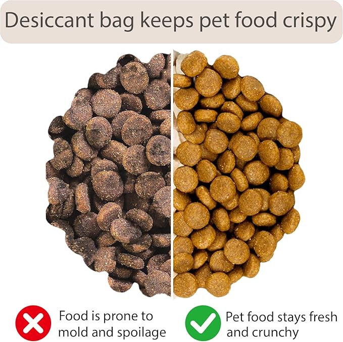 12 PCS Replacement Desiccant Packs for PETLIBRO Automatic Cat Feeder,Refill for Smart Cat & Dog feeders ，Moisture-Proof & Fresh-Keeping, Individually Wrapped | Pet Feeder Accessories