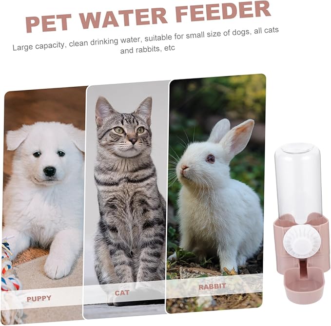 Automatic Pet Water Dispenser Hanging Water Feeder for Dogs and Cats Stylish Design Capacity Compact Portable for Cages