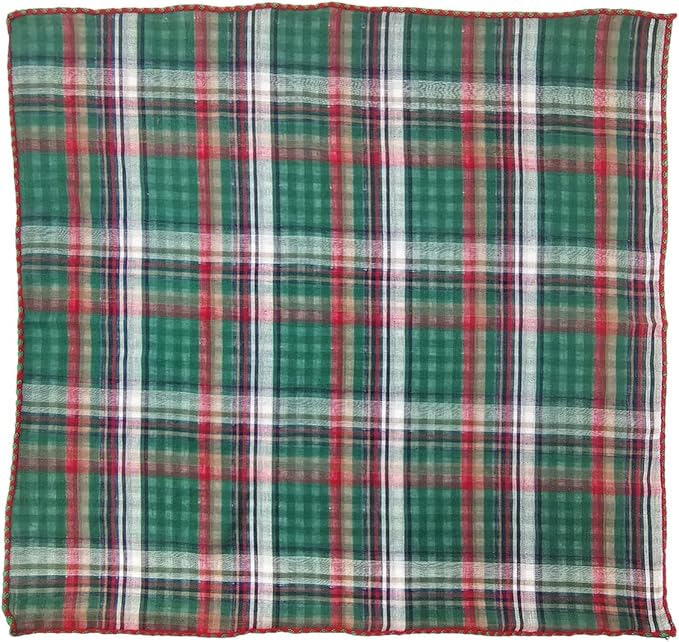 Double Layers Two Tones Dog Cotton Square Bandana Bibs Scarf Kerchief for Small Medium Dogs Boy or Girl - DCB20 G&R