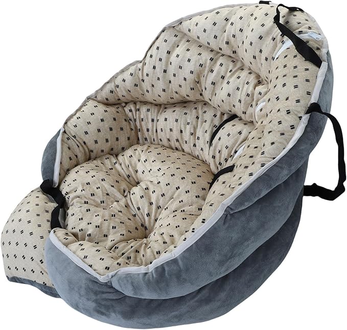 HEEPDD Dog Car Seat, & Car Seats Travel Carrier Bed with PP Cotton Material for Small Dogs and Cats, Camping Outdoor Adventures, Portable Lightweight Pet