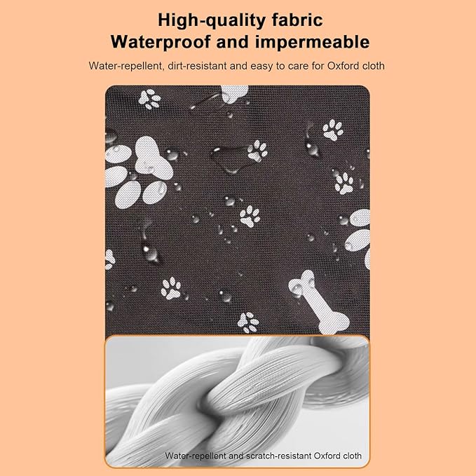 Dog Car Seat - Portable Pet Bag for Cats | Waterproof and Scratch-Proof Dog Car Seat | Pet Booster for Camping Road Trip City Driving Daily Commute Beach Park Family Trips Summer Outdoor Adventure