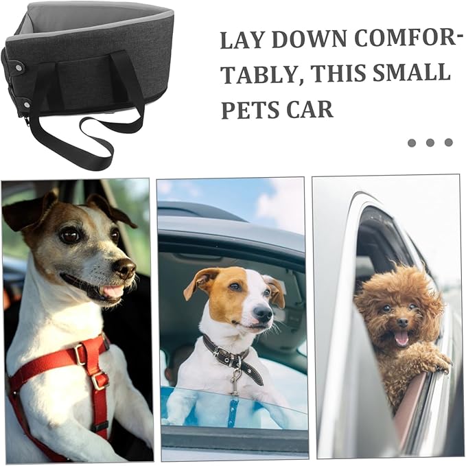 Milisten Portable Dog Car Seat Washable Comfortable Console Pet Seat for Cars Fit for Dogs Cats Deep Easy to and Maintain