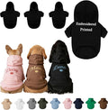 Personalized Dog Hoodie with Name, or Embroidered Puppy Sweater, Warm Winter Pet Sweatshirt, Cute Outfit for Small Dogs, Gift for Dog Lovers 5