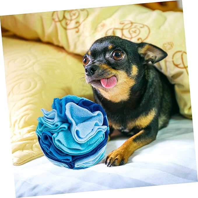 VICASKY Upgraded Sniffing Ball for Dogs Interactive PET Feeding Toy Slow Eating Ball Food Leakage Feature for Training and Playtime