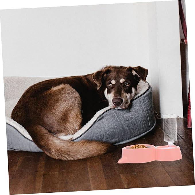 1pc Automatic Pet Water Feeder Food Dispenser Bowl Cat Ear Design Food-Grade Easy to Automatic Refill for Dogs and Cats