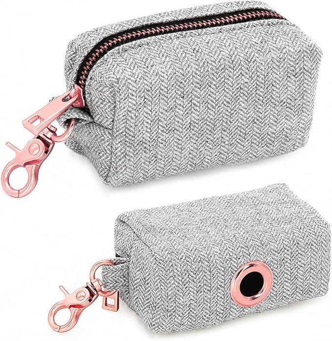 Fashion Personalized Dog Collar Custom Nylon Dog Collars Engraved Name ID Adjustable for Small Medium Large Dog Chihuahua Grey Bag M