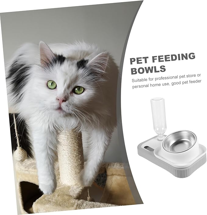 Cat Dog Feeder Waterer Set Automatic Compact Detachable Feed Tool Pet Bowls Waterer for Cats Dogs