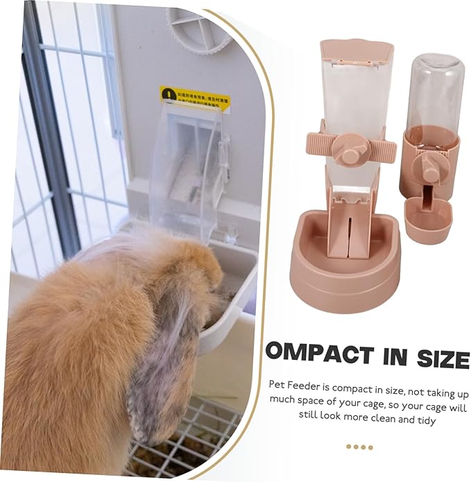 Pet Feeder and Water Dispenser for Cats Dogs Automatic Cat Feeder Cage Accessory