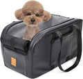 Dog Car Seat for Cat and Small Dog,Dog Booster Seat Car Armrest Nest for Car Center Console,Pet Travel Carrier Hammock Travel Bed Washable with Storage Pockets and Clip-On Leash